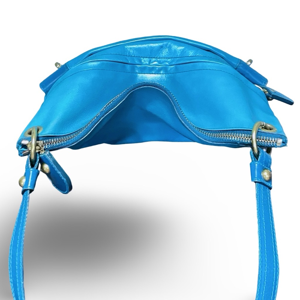 Mulberry Rare Y2K Bright Blue Leather Hobo Bag With single Strap - Picture 10 of 16